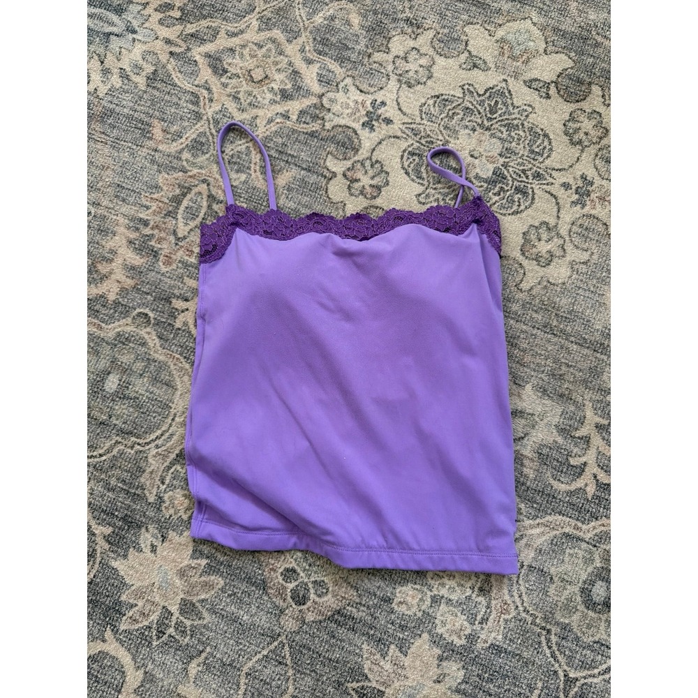 Purple Fits Everybody Lace Tank Top Cami Starrylion